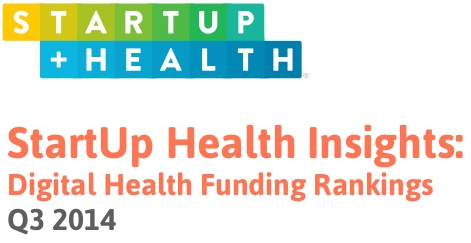 2014Q3StartUp Health数字医疗投资统计比Rock Health更多了20亿